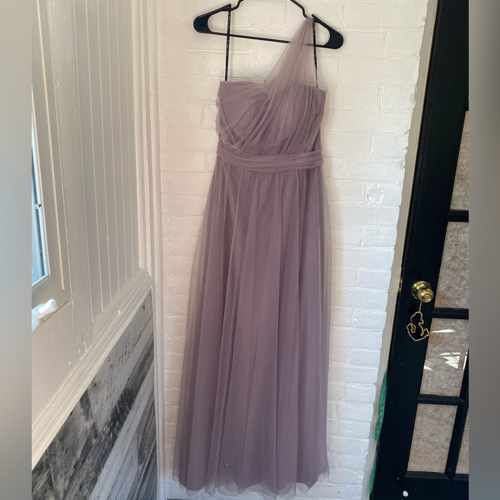 SORELLA VITA One-Shoulder Mauve Prom Dress - Picture 6 of 8